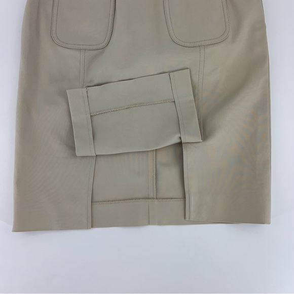 Etcetera Beige Knee Length Pencil Skirt with Pockets, 4 - Picture 14 of 16